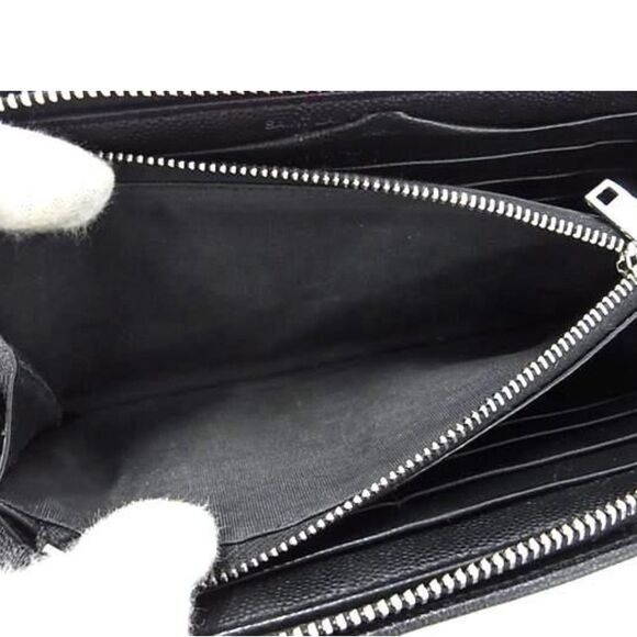 Saint Laurent *New Style* Black Top Grain Leather Long Continental Zippy Wallet - Picture 7 of 10